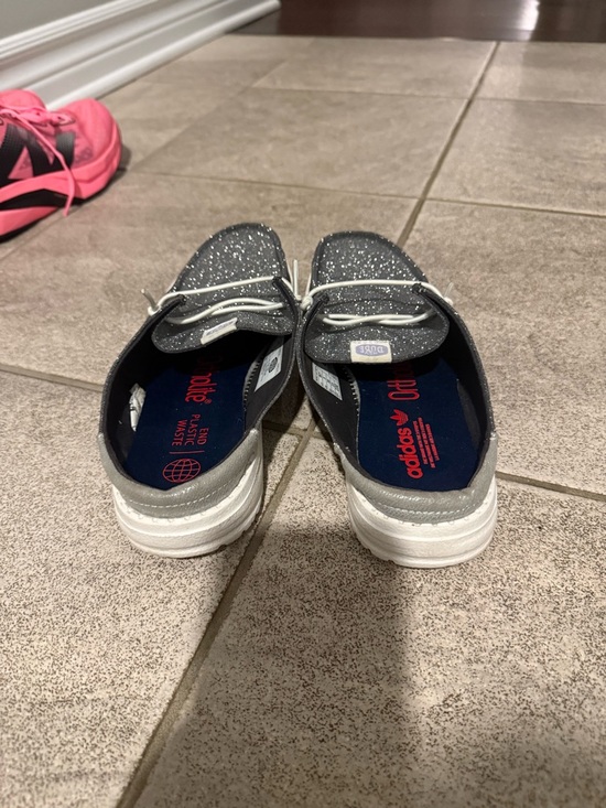 Hey dude Wendy grey black metallic slip on shoe - Picture 5 of 8